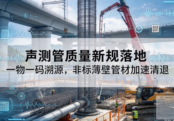 武陵源声测管质量新规落地，一物一码溯源，非标薄壁管材加速清退